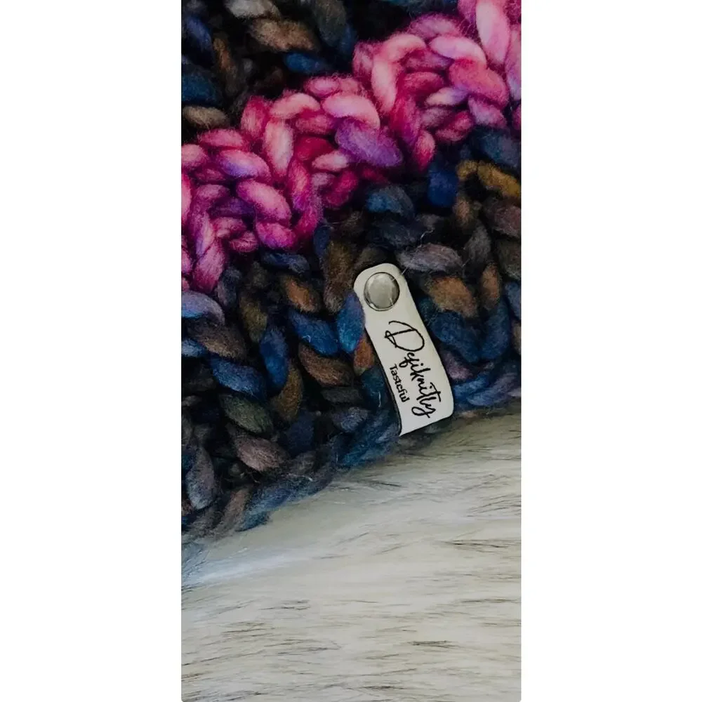 Hand Knit Around the Bend Merino Wool Headband - Winter Ear Warmer